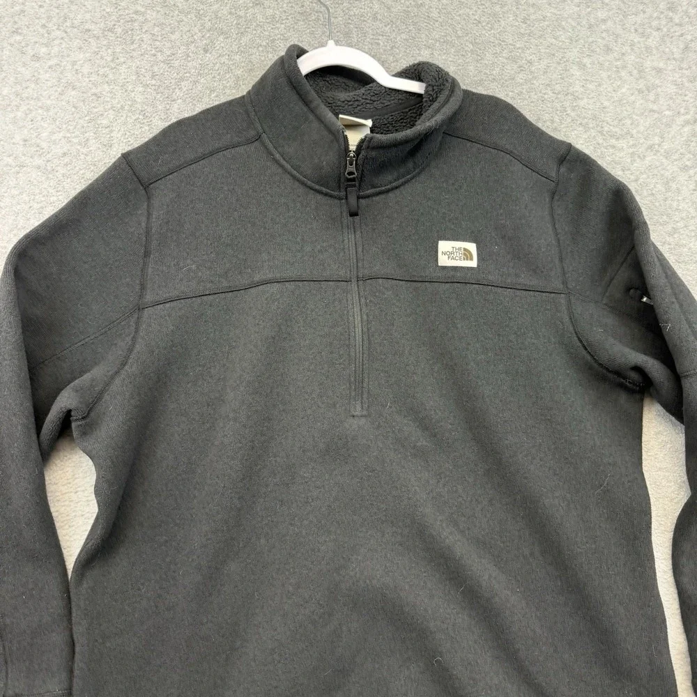 THE NORTH FACE Mens Gray Gordon Lyons 1/4 Zip Pullover Sweater Size‎ XXL NWT
